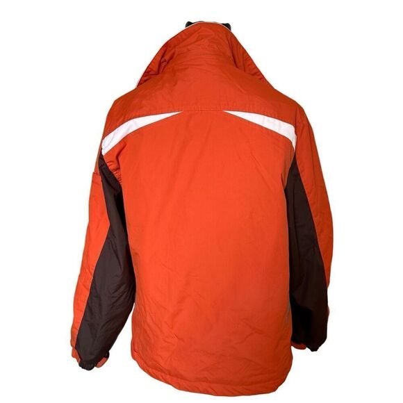 Protection System Jacket Orange & Brown Hooded Insulated Pockets Zipper Sz Boys - Picture 11 of 11